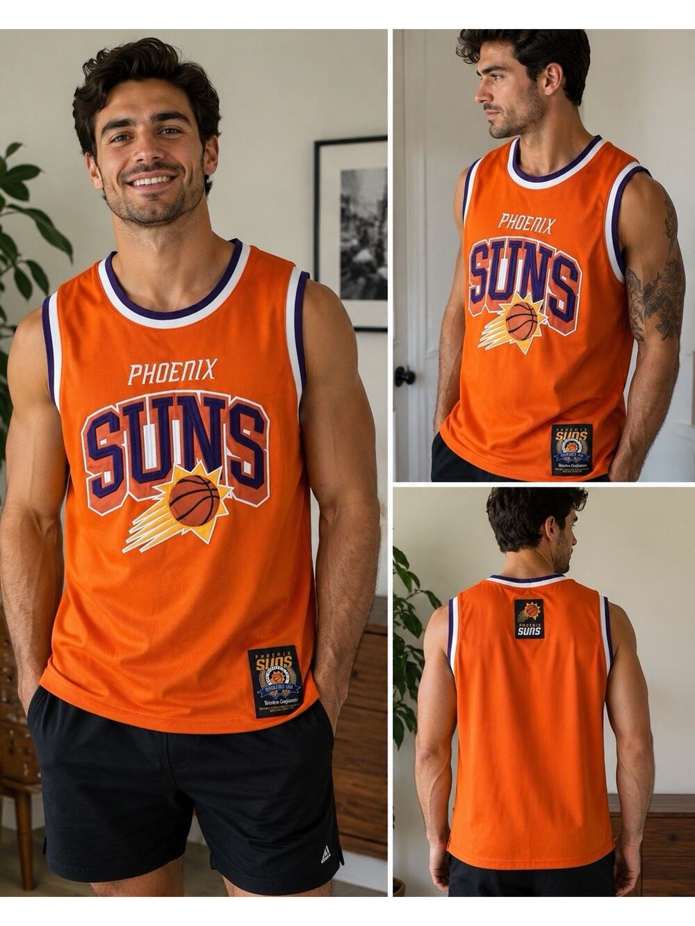 Phoenix Suns Orange NBA Mesh Jersey Tank Top XL